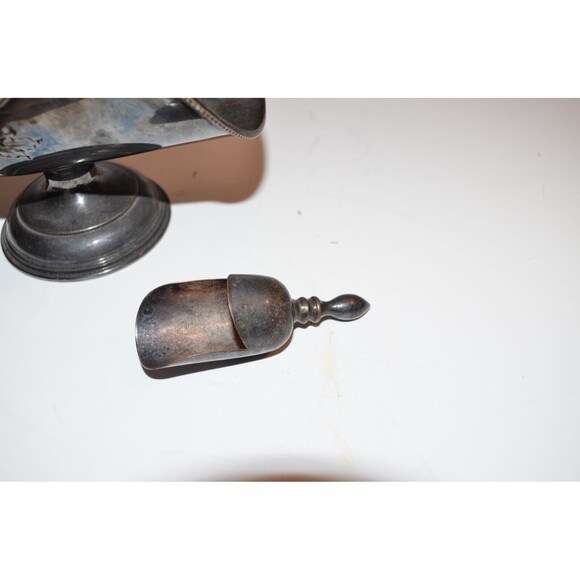 Vtg William Adams EPOC Sheffield England Silver Sugar Scuttle w/Floral Chasing - Picture 7 of 15